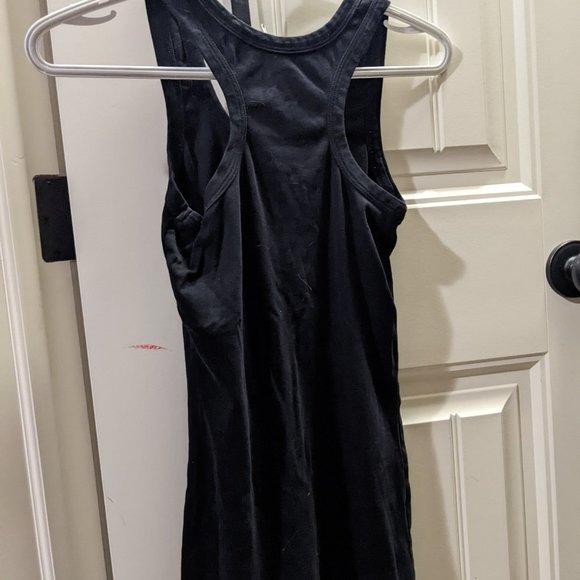 Unisex Size Medium Tank Top Black Fit Forming Tight - Picture 2 of 4